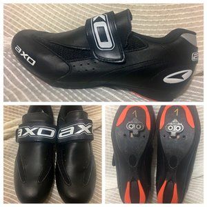 AXO Atlis Road Hook & Loop Cycling Shoes Blue Gray 40 EUR 7 US New
